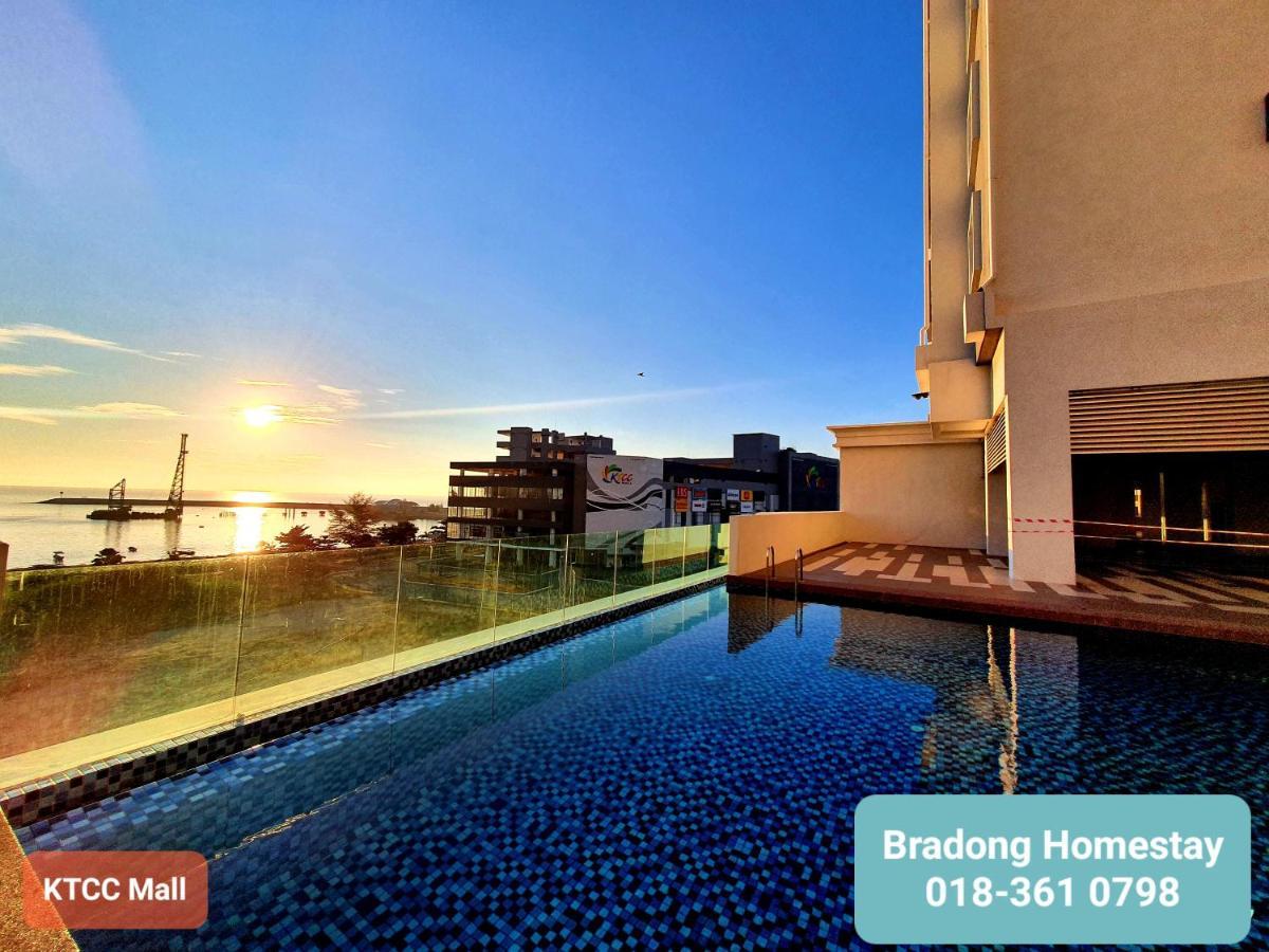 Bradong Homestay - Musllm Only, 3 Queen Bedrooms, Seaview, Infinity Pool, Gym, Near Drawbridge & Ktcc Mall Kuala Terengganu Esterno foto